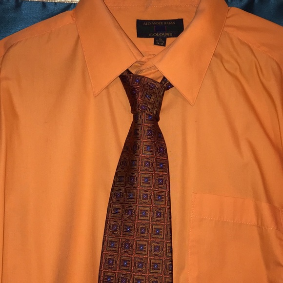 Men’s long sleeve dress shirt and tie combo - Picture 1 of 2